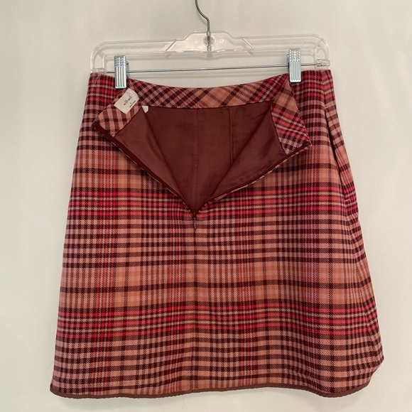 ARITZIA WILFRED Pink Plaid Skirt in size 8 - Picture 4 of 5